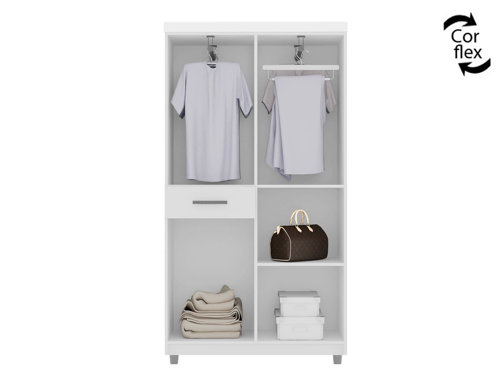 Guarda-roupa 1005 Araplac — detalhe