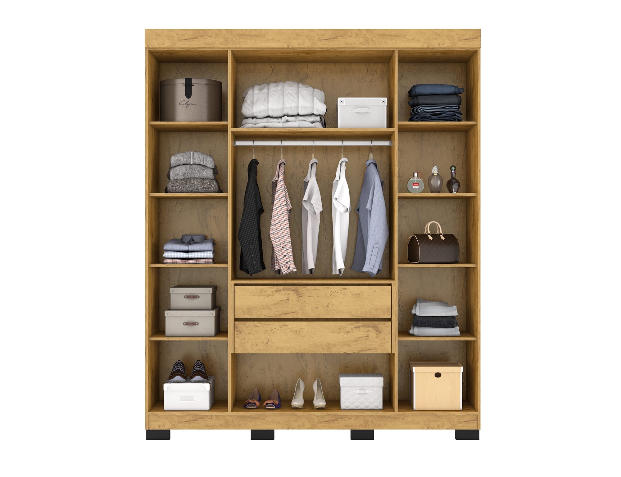 Guarda-roupa B25042 Araplac — detalhe interno