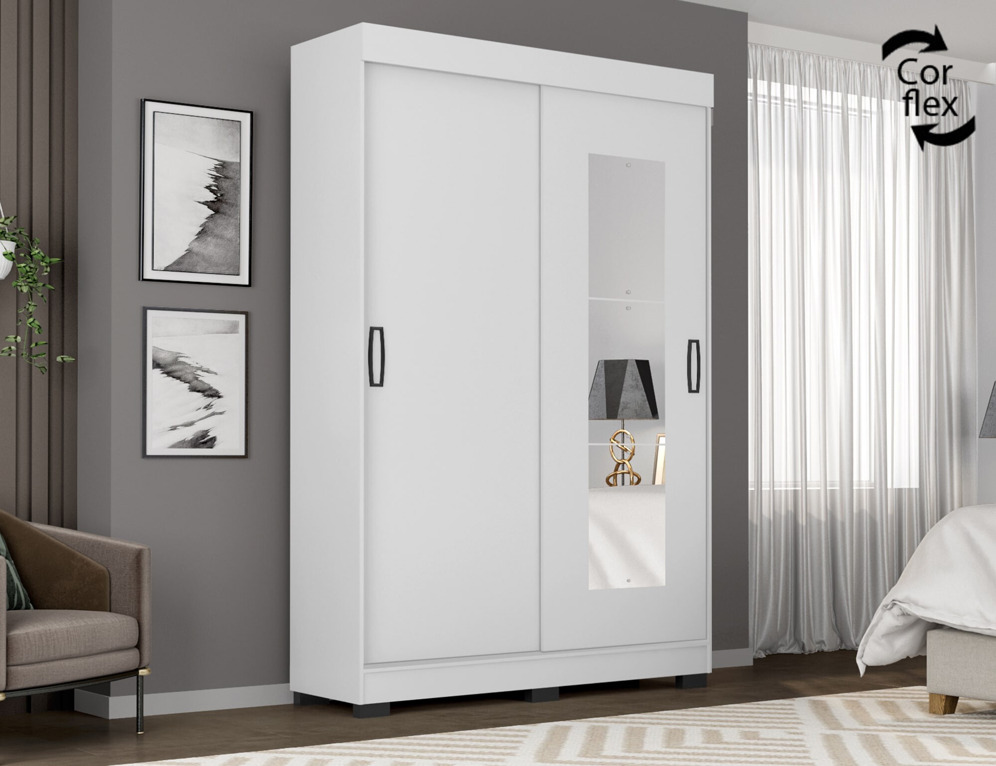 Guarda-roupa ECOR25022 Araplac — detalhe